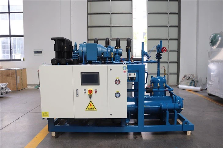Water Cooled Condensing Unit With Frascold Screw Compressor